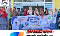 Ketua TP PKK Padang Lawas Monitoring Pelayanan KB Serentak di Puskesmas Pasar Ujung Batu