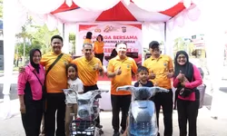 Sambut Hari Bhayangkara ke-80, Polres Tapteng Gelar Olahraga Bersama dan Lucky Draw Meriah