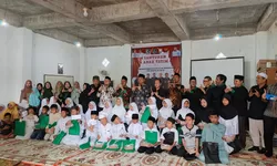 KAHMI Palembang Santuni 35 Anak Yatim, Tebar Kepedulian di Tahun Baru Islam