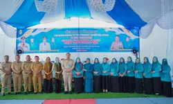 Bupati Batu Bara Sambut Tim Monitoring TP PKK Sumut di Desa Percontohan Aku Hatinya PKK   