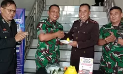 Danramil 03 Serengan dan Anggota Datangi Mapolsek Serengan
