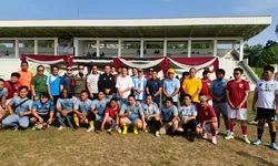 Ratu Dewa Dukung IJTI Sumsel Gelar Painting Mini Soccer