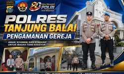 Pastikan Ibadah Minggu Aman, Polres Tanjung Balai Kerahkan Personel Amankan Gereja