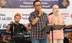 Usung Slogan "ASN Kuat, Tapteng Hebat", Bupati Masinton Pasaribu Buka Malam Kebersamaan ASN "Sahata Saoloan"
