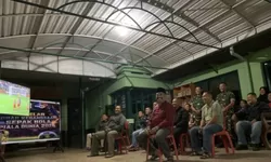 Kodim Wonogiri Dan Jajaran Koramil Menggelar Nobar Kebangsaan Piala Dunia