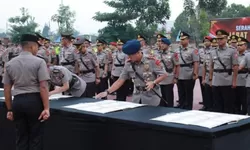 Kapolres Tanjung Balai Hadiri Sertijab Pejabat Utama dan Kapolres Jajaran Polda Sumut