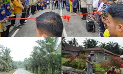 Bupati Batu Bara Hadiri Syukuran Rampungnya Jalan Aspal Program Inpres Jalan Daerah di Perkebunan Petatal