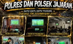 Jalin Kedekatan dengan Warga, Polres Tanjung Balai Gelar Nonton Bareng Piala Dunia 2026