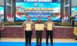 Kapolres Sibolga Hadiri Kegiatan Komitmen Bersama Penyidik dan Penuntut Umum dalam Rangka Penegak Hukum Yang Objektif, Profesional dan Tanpa Transaksi