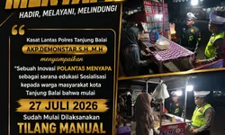Sat Lantas Polres Tanjung Balai Gelar "Polantas Menyapa" di Dua Titik Rawan, Pedagang Merasa Aman