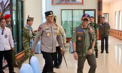 Kapolda Kalteng Dampingi Menko Polkam Tinjau Penanganan Karhutla di Tumbang Nusa