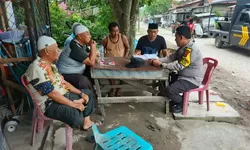 Bhabinkamtibmas Kelurahan Sumber Sari Sambangi Warga Sampaikan Pesan Kamtibmas 