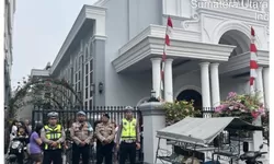 Polres Tanjung Balai Amankan Ibadah Minggu, Pastikan Situasi Aman dan Kondusif