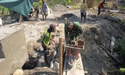 Jembatan Beton Kedungwaduk Terus Dikebut, Progres Pembangunan hari Ini Tembus 49%