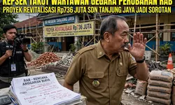 Kepsek Takut Wartawan Gegara Perubahan RAB, Proyek Revitalisasi Rp736 Juta SDN Tanjung Jaya Palas Jadi Sorotan