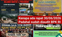 Skandal Dana Bencana Padangsidimpuan: Opini WTP BPK Diduga Jadi 'Tameng' Perampokan Hak Korban Banjir!