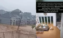 Padang Diterjang Banjir Bandang Dahsyat, Arus Deras Robohkan Pagar Kompleks