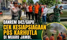 Danrem 042/Gapu Turun Langsung Cek Pos Karhutla di Muaro Jambi, Tegaskan Respons Cepat Hadapi Ancaman Kebakaran