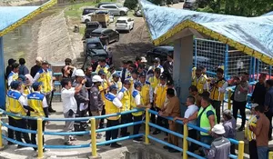 Menteri PU uji coba pengaliran irigasi Pante Lhong pascabencana
