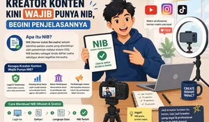 Konten Kreator Kini Wajib Punya NIB