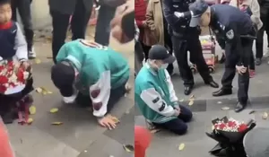 Bucin, Seorang Pria Berlutut 21 Jam di Depan Kantor Mantan Pacarnya