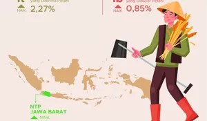 BPS Jabar: Daya Beli Petani Jawa Barat Menguat, NTP Februari 2026 Naik 1,40 Persen