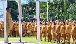 Gubernur YSK Pimpin Apel Perdana 2026: "Ini Bukan Tahun Uji Coba, Tapi Tahun Penegakan Disiplin!"