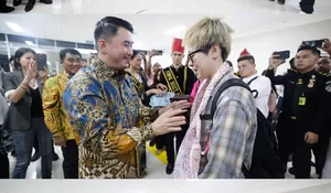 Resmi! Rute Taipei–Manado Kembali Dibuka, Gubernur Yulius Sambut 134 Wisatawan Taiwan di Sam Ratulangi