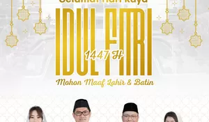 Idul Fitri 1447 H: Bupati Joune Ganda dan Wabup Kevin Lotulung Ajak Masyarakat Minut Perkuat Silaturahmi