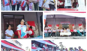 Lautan Merah Putih di Kauditan! Ribuan Warga Tumpah Ruah Semarakkan Jalan Sehat HUT RI ke-81