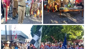Semarak HUT ke-81 RI dan HAN Sulut 2026: Bupati Joune Ganda Lepas Parade Gerak Jalan di Minut, Aksi Pocil Pukau Penonton