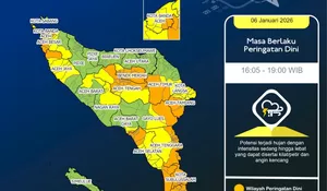 Catat, sejumlah wilayah di Aceh berpotensi hujan lebat