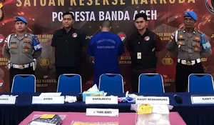 Poltabes Banda Aceh gagalkan  1,9 kg sabu hendak dipasarkan ke Jakarta
