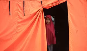 Kesedihan pengungsi di tenda darurat jelang  Ramadhan