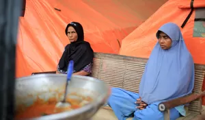 Pengungsi di tenda darurat terkendala tabung elpiji untuk memasak