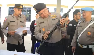 Senjata api personel Polda Aceh diperiksa, ada apa?