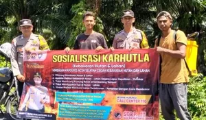 Polres Aceh Selatan lakukan aksi ini cegah  Karhutla