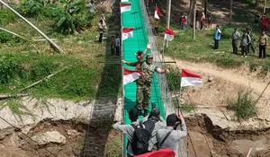 KASAD Launching 200 Jembatan Garuda Merah Putih di Indonesia