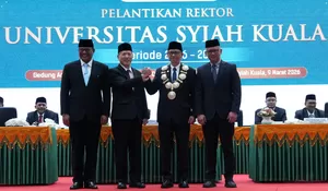 Prof Mirza Tabrani Resmi Menjabat Rektor  USK