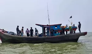 TNI AL Gagalkan Penyelundupan PMI Dari Malaysia di Perairan Asahan 