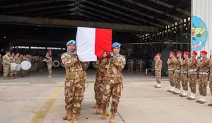 UNIFIL Upacara Penghormatan Penjaga Perdamaian Indonesia Yang Gugur  di Lebanon