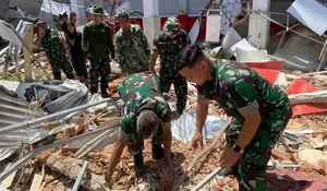 Reaksi Cepat TNI Tangani Dampak Gempa Bumi di Sulawesi Utara