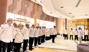 Tingkatkan kesiagaan pelayanan jemaah, Kemenhaj apel siaga di Makkah