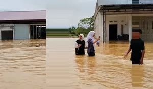 Intensitas Hujan Tinggi, Sungai Meluap Rendam Nagan Raya 