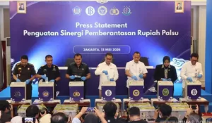 Polri dan BI musnahkan 466.535 lembar uang rupiah palsu