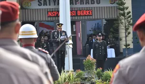 Shalawat Badar menggema di HUT  ke 80  Bhayangkara di Aceh Barat