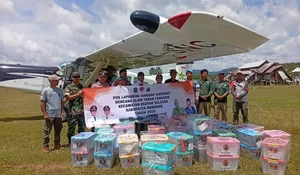 1.507 jiwa terisolasi akibat longsor, BNPB kirim logistik lewat udara