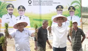 Aceh resmikan gerakan tanam padi perdana pasca bencana