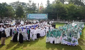 Ribuan santri pawai di Aceh Tengah, ternyata dalam rangka ini