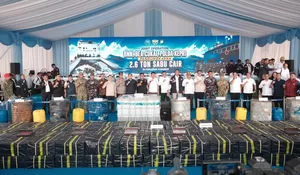 Aparat keamanan gagalkan 2,6 ton narkotika masuk Indonesia, simak daerah penangkapannya